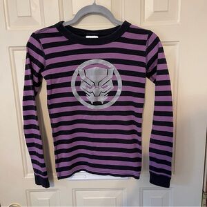 Hanna Andersson Black Panther Striped Pajama Set
